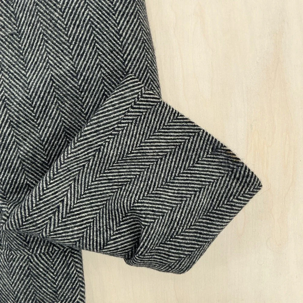 Vintage Redwood & Ross 100% Cashmere Herringbone Blazer Mens 42 Grey Academic